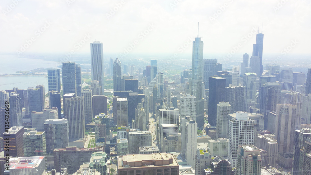 Obraz premium Chicago City Skyline