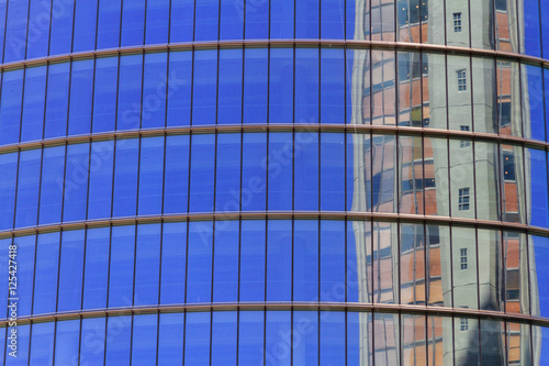 Wallpaper Mural Reflection of a building in the windows of another office buildi Torontodigital.ca