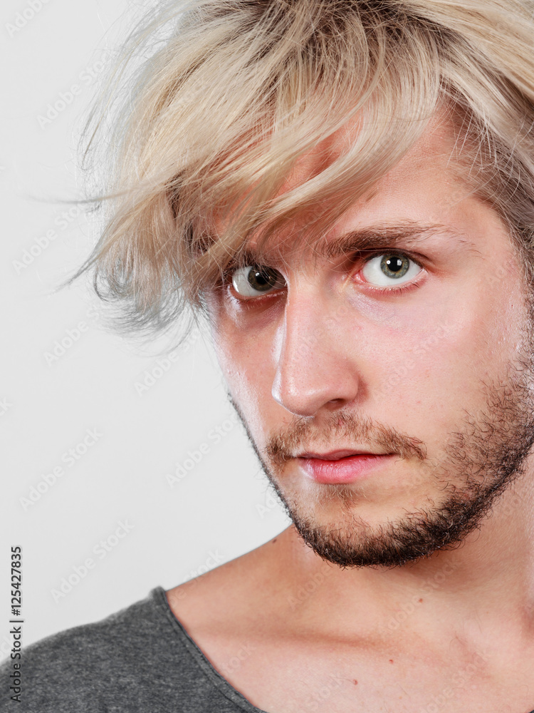 Handsome blonde man with great hairstyle Handsome blonde man with great hairstyle