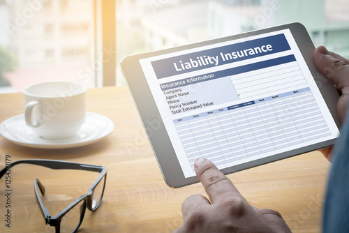 Tablou pe pânză Form Document  Liability Insurance Money RIsk