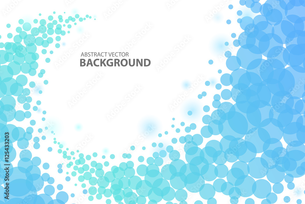 blue circle abstract background