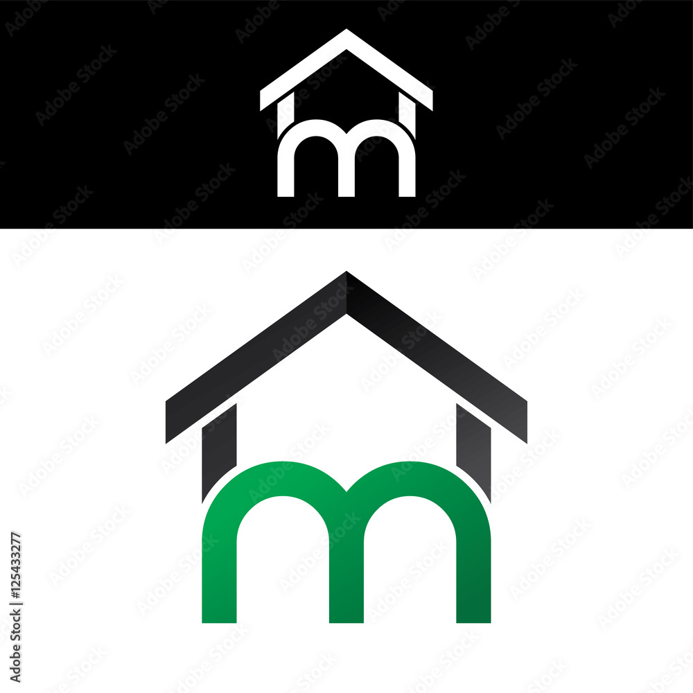 house home realty linked overlapped uppercase logo green black house home realty linked overlapped uppercase logo green black