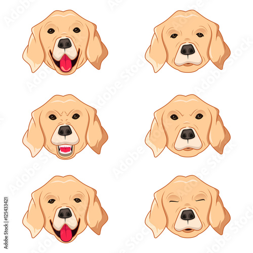 Labrador Retriever Emoticons