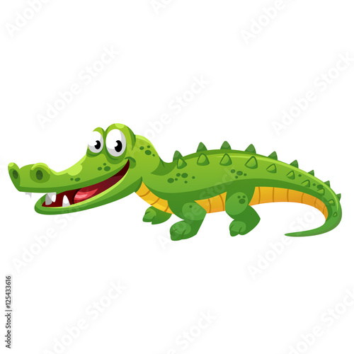 Crocodile cartoon style