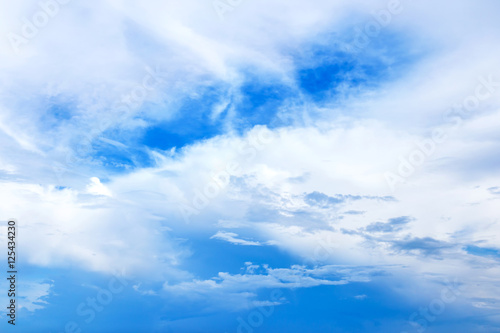 Beautiful white cloud in blue sky