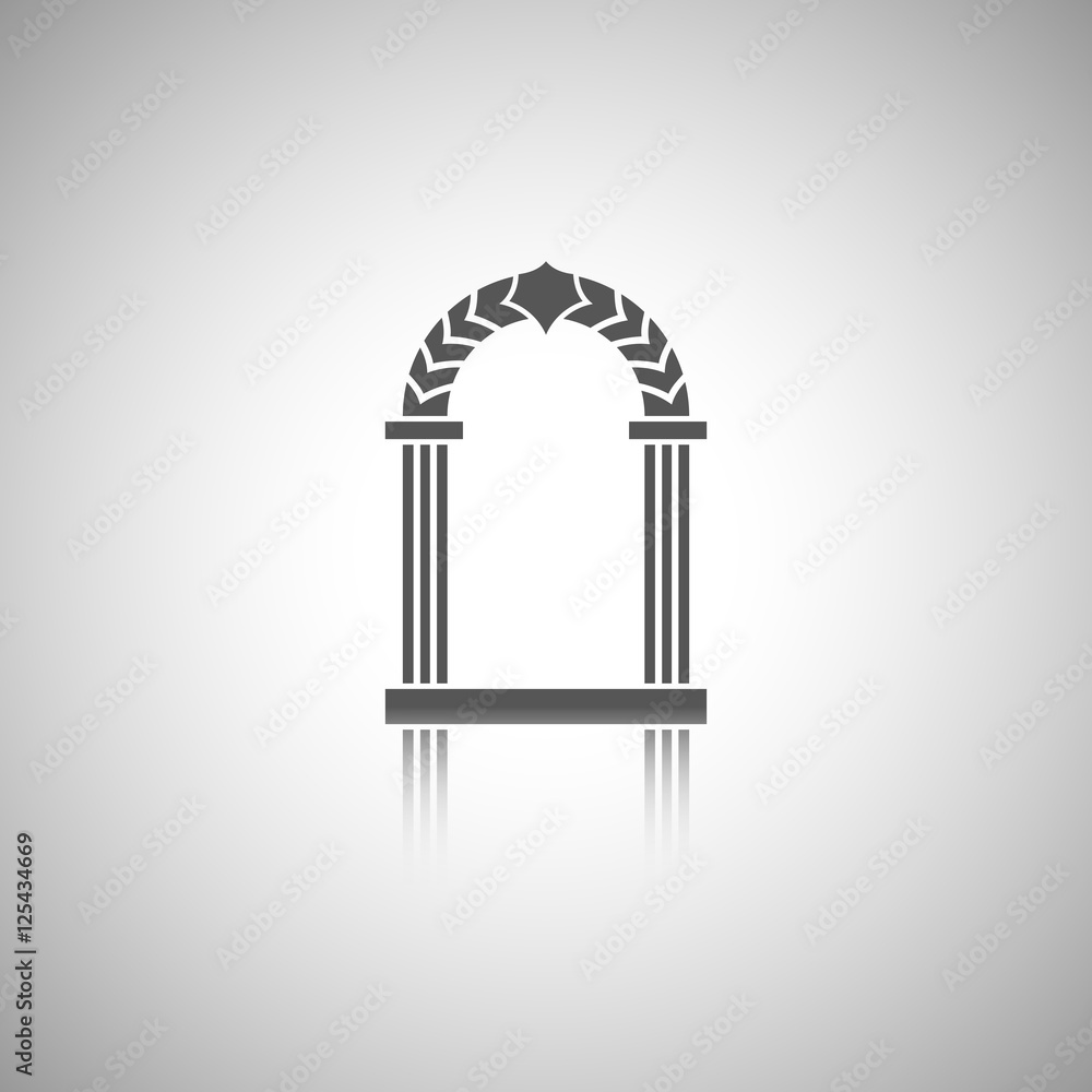 Abstract background - arch silhouette Abstract background - arch silhouette
