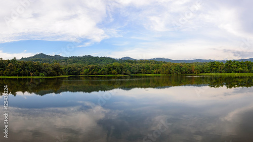 Panorama of lake view park