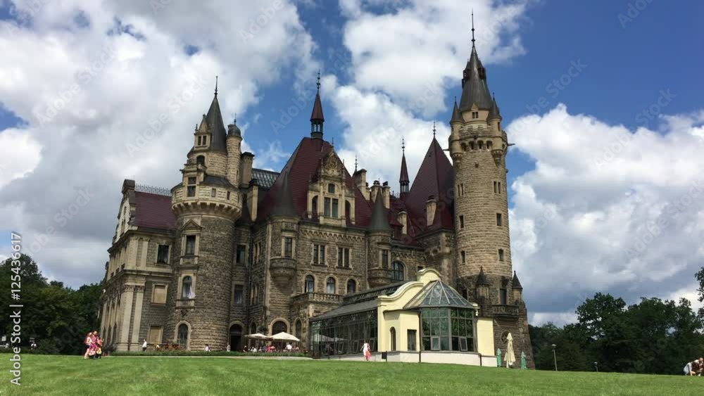 The Moszna Castle is a historic castle - Moszna, Poland. The Moszna Castle is a historic castle - Moszna, Poland.