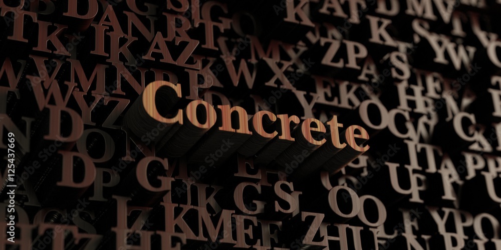 Concrete - Wooden 3D rendered letters/message. Can be used for an online banner ad or a print postcard. Concrete - Wooden 3D rendered letters/message. Can be used for an online banner ad or a print postcard.