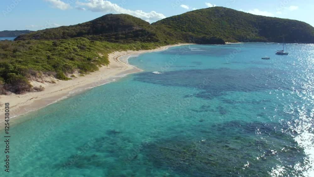 Aerial view of Savannah Bay, Virgin Gorda, British Virgin Islands Aerial view of Savannah Bay, Virgin Gorda, British Virgin Islands