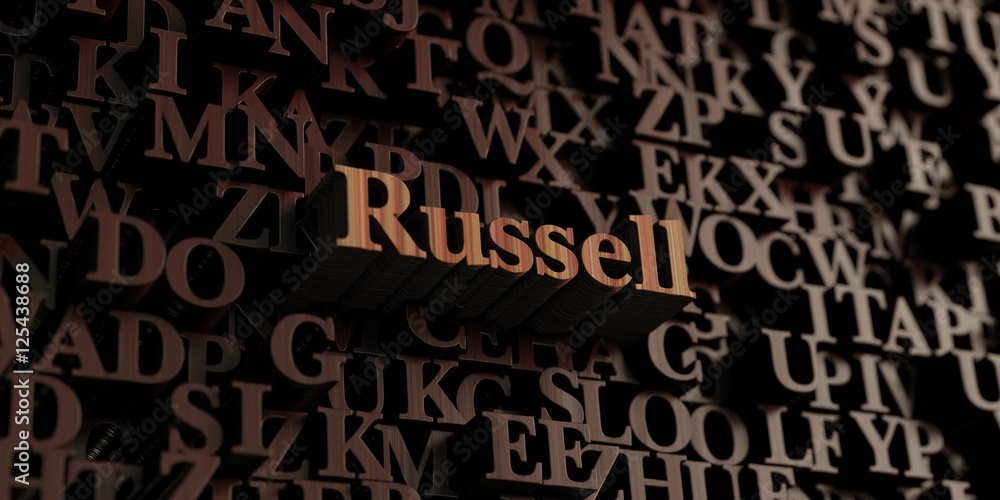 Russell - Wooden 3D rendered letters/message. Can be used for an online banner ad or a print postcard. Russell - Wooden 3D rendered letters/message. Can be used for an online banner ad or a print postcard.
