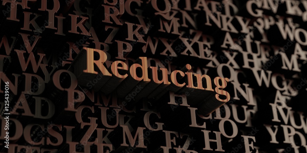 Reducing - Wooden 3D rendered letters/message. Can be used for an online banner ad or a print postcard. Reducing - Wooden 3D rendered letters/message. Can be used for an online banner ad or a print postcard.