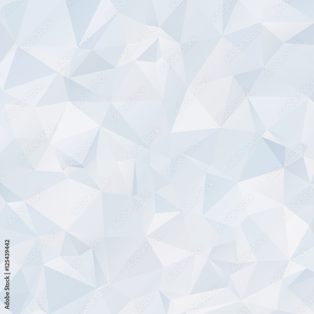 Abstract light polygonal background. Ice back