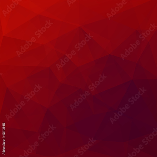 Abstract mosaic background. Triangle geometric background. Design elements. Vector illustration. Red, brown colors.