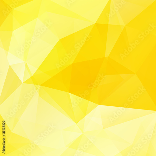 Background made of triangles. Square composition with geometric shapes. Eps 10 Yellow color