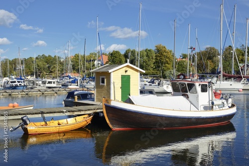 Harbor in Nynashamn - Sweden. photo