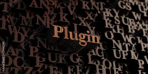 Plugin - Wooden 3D rendered letters message.  Can be used for an online banner ad or a print postcard.