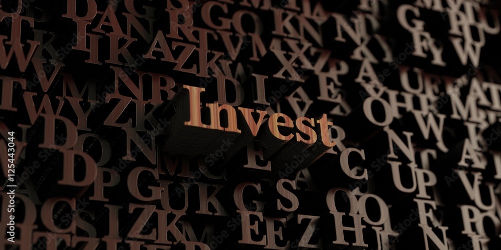 Invest - Wooden 3D rendered letters/message. Can be used for an online banner ad or a print postcard. Invest - Wooden 3D rendered letters/message. Can be used for an online banner ad or a print postcard.
