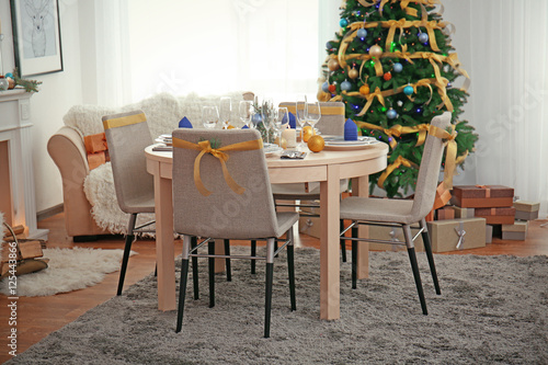 Table served for Christmas ...