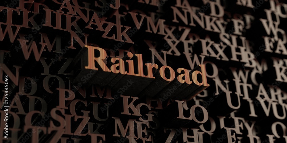 Railroad - Wooden 3D rendered letters/message. Can be used for an online banner ad or a print postcard. Railroad - Wooden 3D rendered letters/message. Can be used for an online banner ad or a print postcard.