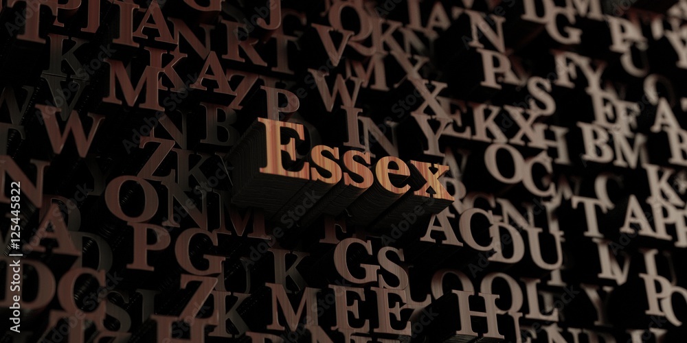 Essex - Wooden 3D rendered letters/message. Can be used for an online banner ad or a print postcard. Essex - Wooden 3D rendered letters/message. Can be used for an online banner ad or a print postcard.