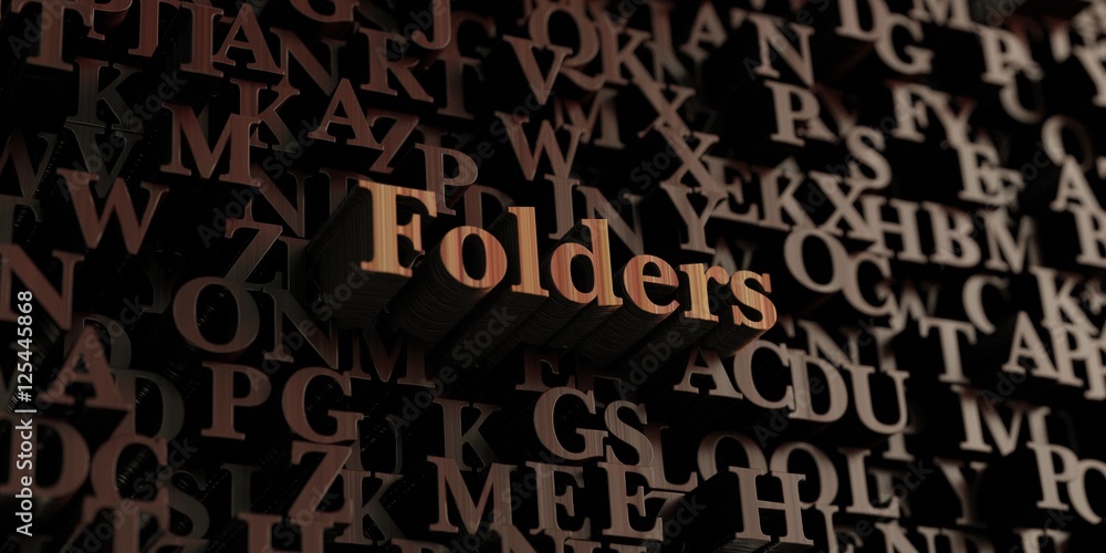 Folders - Wooden 3D rendered letters/message. Can be used for an online banner ad or a print postcard. Folders - Wooden 3D rendered letters/message. Can be used for an online banner ad or a print postcard.