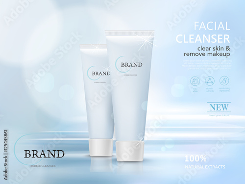 facial cleaner container