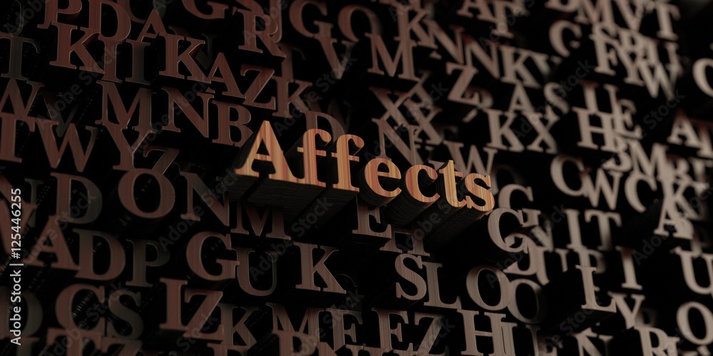 Affects - Wooden 3D rendered letters/message.  Can be used for an online banner ad or a print postcard.
