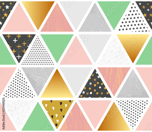 Patchwork vector seamless pattern © AxiVector