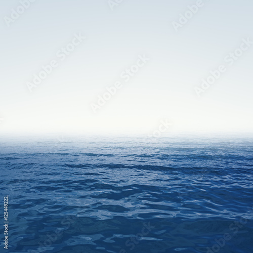 Fototapeta Naklejka Na Ścianę i Meble -  blue deep ocean with waves