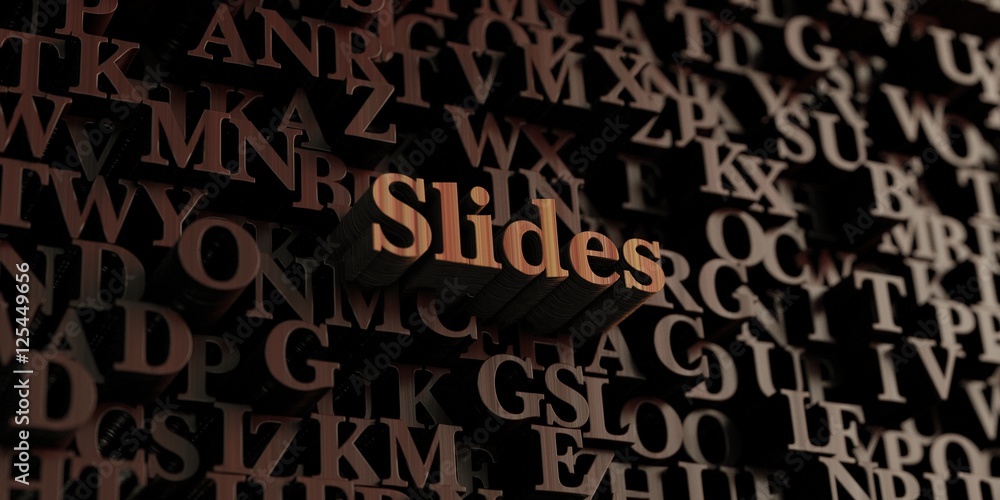 Slides - Wooden 3D rendered letters/message. Can be used for an online banner ad or a print postcard. Slides - Wooden 3D rendered letters/message. Can be used for an online banner ad or a print postcard.