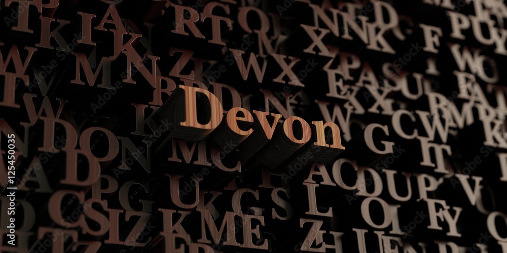 Devon - Wooden 3D rendered letters/message. Can be used for an online banner ad or a print postcard. Devon - Wooden 3D rendered letters/message. Can be used for an online banner ad or a print postcard.