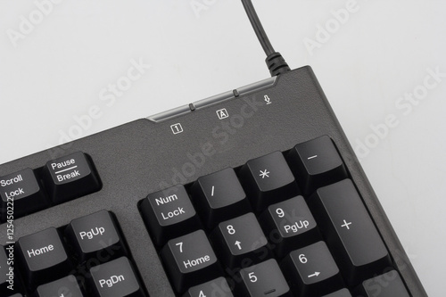 Computer keyboard isolated on white