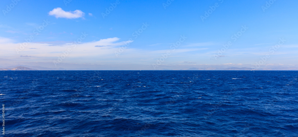 Fototapeta premium Blue sky and sea background