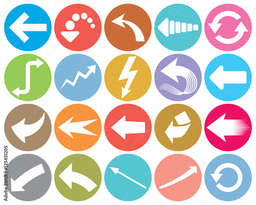 arrows flat icons collection arrows flat icons collection