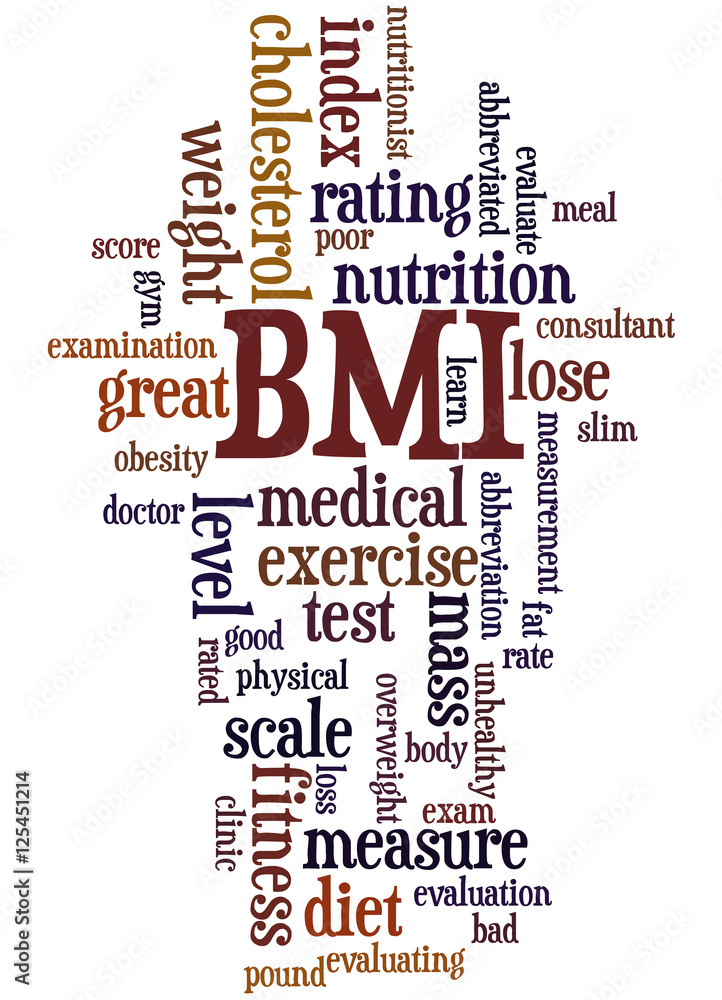 Obraz premium BMI, word cloud concept 5