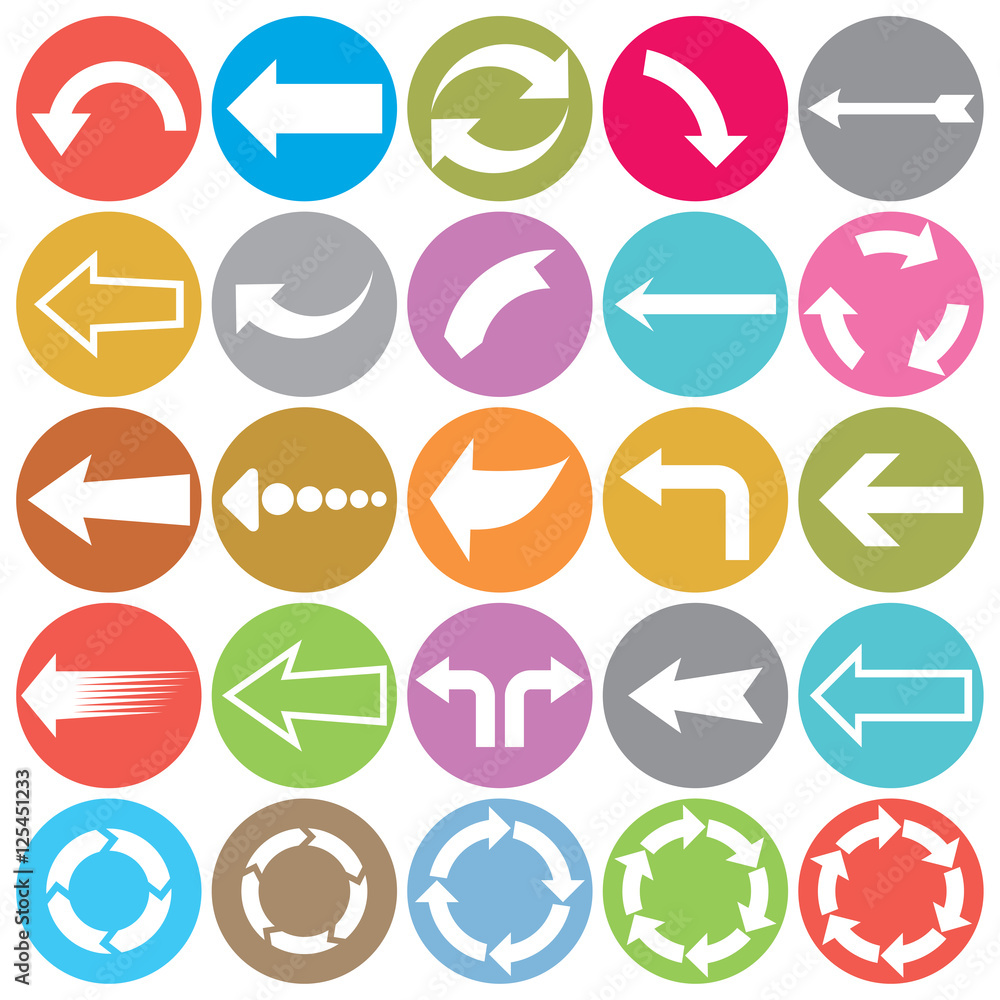 arrows flat icons collection arrows flat icons collection
