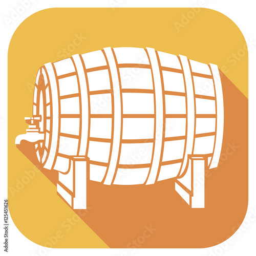 beer barrel flat icon