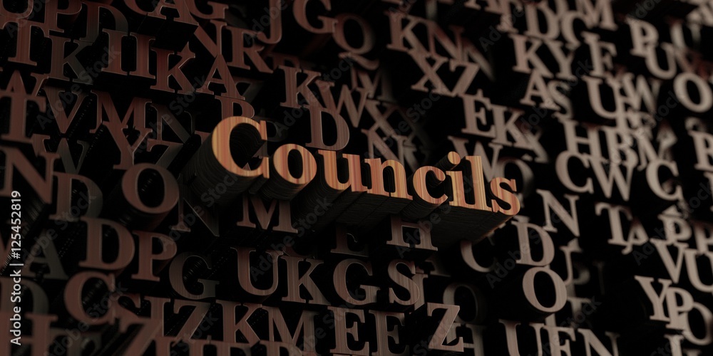 Councils - Wooden 3D rendered letters/message. Can be used for an online banner ad or a print postcard. Councils - Wooden 3D rendered letters/message. Can be used for an online banner ad or a print postcard.