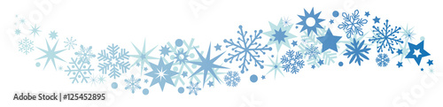 Weihnachtliche Dekoration blauer Sternenschweif