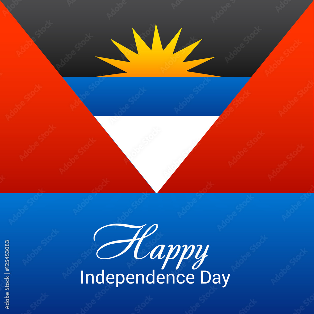 Illustrazione Stock Antigua And Barbuda Independence Day Adobe Stock