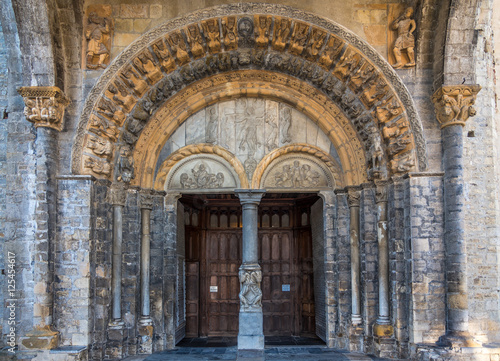 Cathedral Portal of Saint Maria in Oloron - France