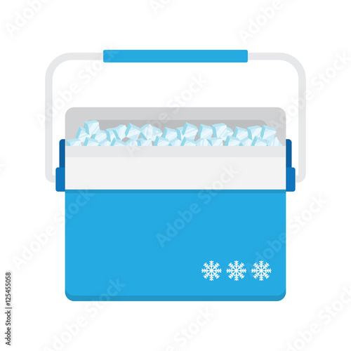 Bag refrigerator icon. Cooler symbol