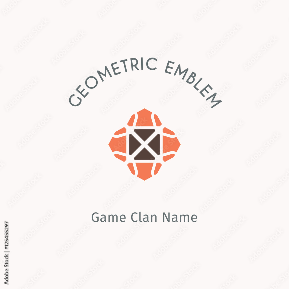 Vector geometric symbol Vector geometric symbol