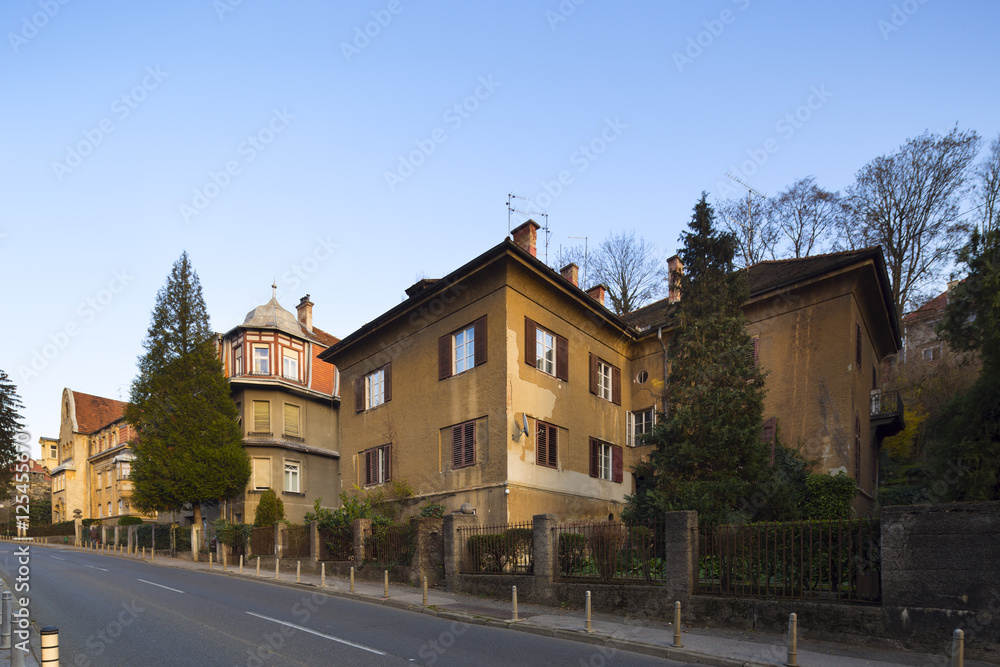 Naklejka premium architecture of Zagreb. Croatia.