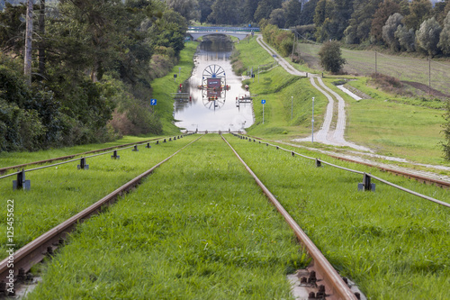 Fototapeta Naklejka Na Ścianę i Meble -  Historic canal near Elblag. Jelenie ramp.