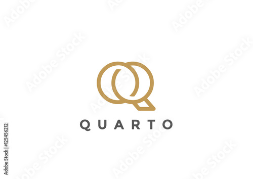 Letter Q Logo Monogram vector Linear Business Luxury Fashion