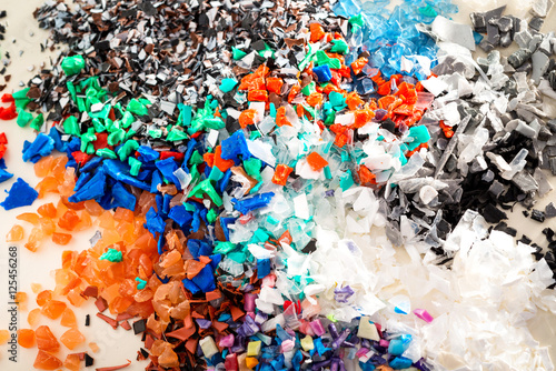 Картината върху платно Different regrind polymers