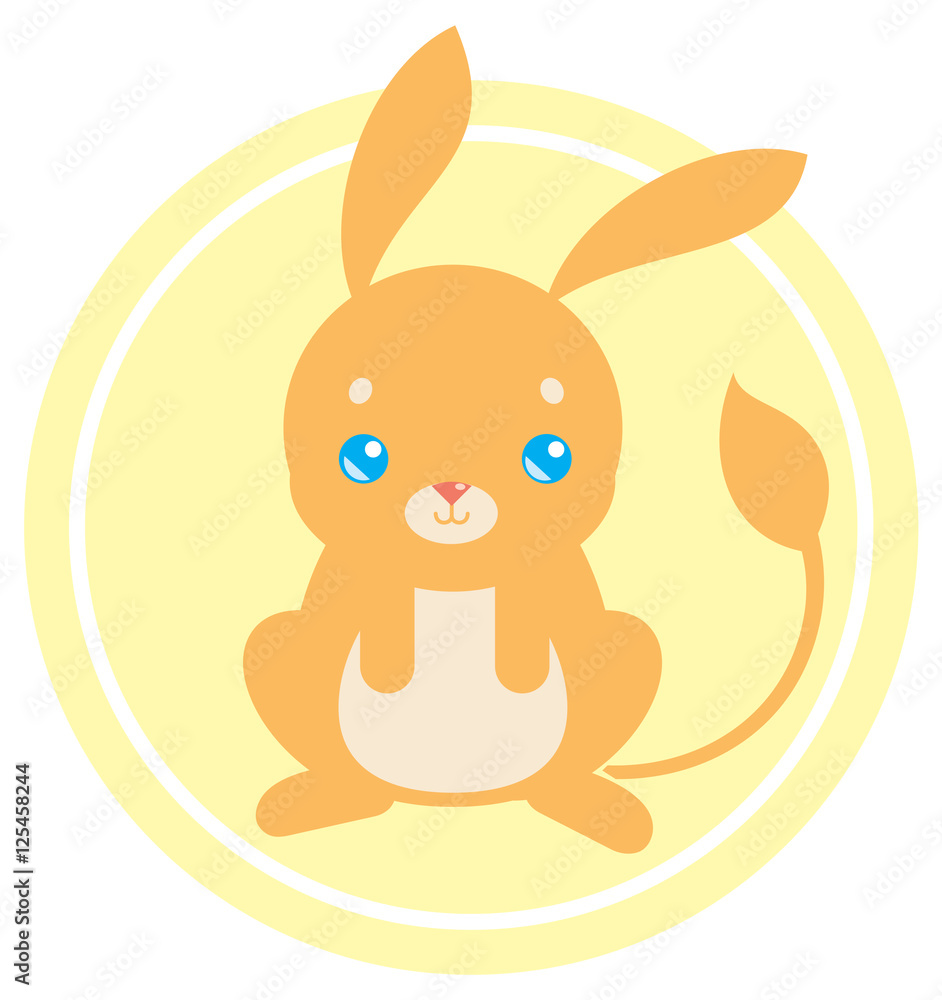 flat cute jerboa flat cute jerboa
