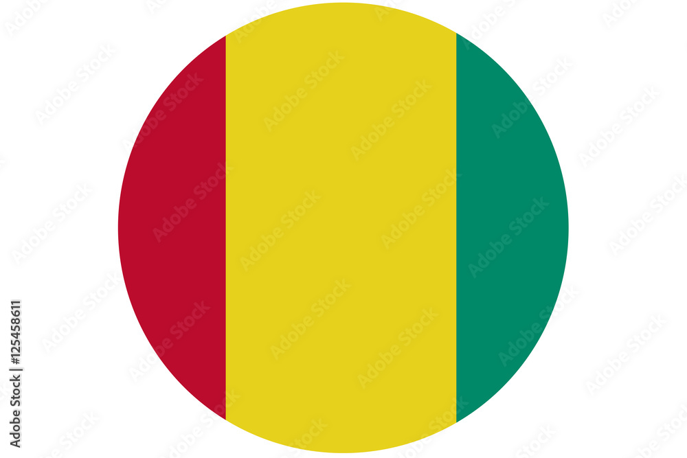 Guinea flag ,Guinea national flag illustration symbol.